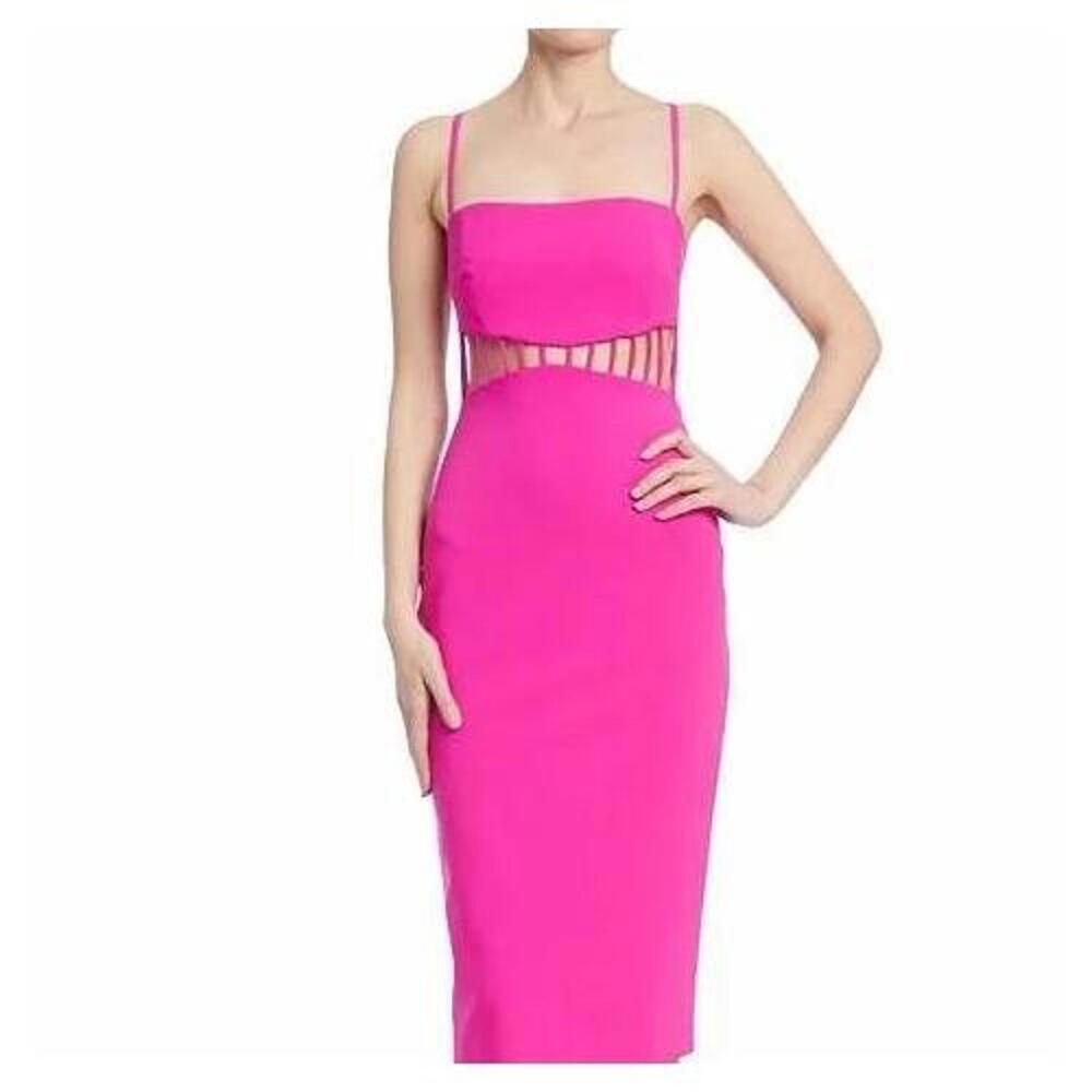 Badgley Mischka Strappy Cage Waist Dress - Picture 2 of 4